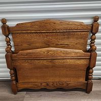 Headboard and footboard stacked together