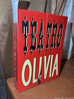 Front of sealed Teatro Olivia box