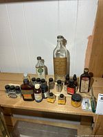 Full view of shelf with entire bottle collection