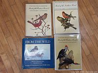 Group shot of all four wildlife art books