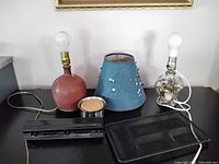 All items grouped on desk surface