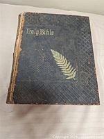 Front cover showing title and gold fern design