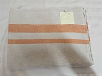 Folded tablecloth showing overall color pattern