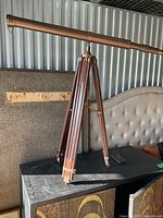 Full view of telescope on tripod