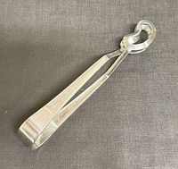 Sambonet Italian silver-plated sugar tongs, full view