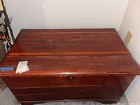 Full view of cedar chest closed