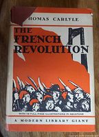 Front cover of The French Revolution showing title, author, illustration, jacket wear