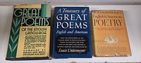 Front covers of all three poetry volumes