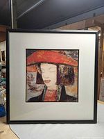 Front view of framed print showing complete artwork and frame