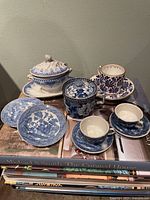 Group shot displaying all porcelain pieces