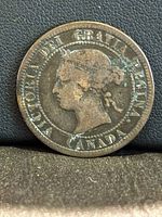 Obverse showing Queen Victoria portrait and legends