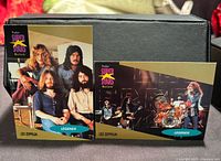 Fronts of both Led Zeppelin trading cards