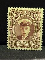 Front of Newfoundland 3c Prince of Wales stamp