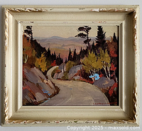 Framed painting front view