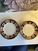 Two plates showing pattern and size difference