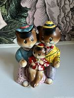 Front view of complete family shaker set