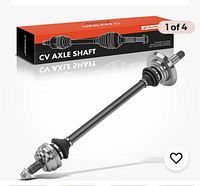Stock image of CV axle shaft with packaging