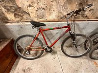 Full left-side view of Trek 820 Mountain Track bicycle