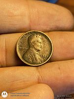 Obverse of 1917 Lincoln cent showing date and Lincoln portrait