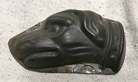 Front of tin dog head mould
