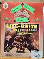 Front of Lite-Brite picture refill box showing branding and contents