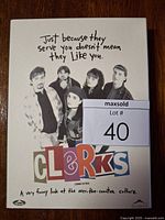 Front of Clerks X slipcase showing cast image and title