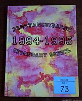 Front cover showing title and marbled design