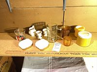 All items arranged on shelf for full view