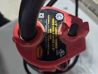 Label showing King Canada branding and electrical specs