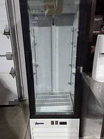 Full view of Omcan single-door display fridge
