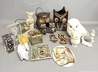 Group shot of all owl items