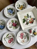 All items arranged on table