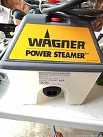Front view of Wagner Power Steamer unit showing brand label and model sticker
