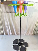 Full view of drink stand assembled with cups