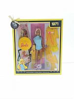 Front view of unopened 50th Anniversary Malibu Barbie box