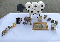 Full lot overview showing all items on table