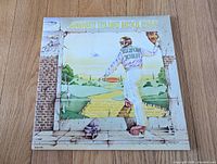Front cover of Elton John Goodbye Yellow Brick Road gatefold LP