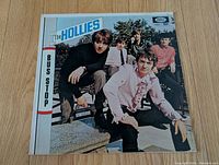 Front sleeve of The Hollies Bus Stop LP
