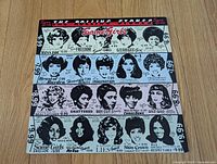 Front cover of "Some Girls" LP with hairstyle graphics