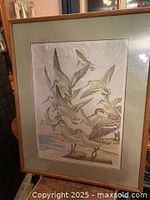 Front view of framed print showing artwork and frame