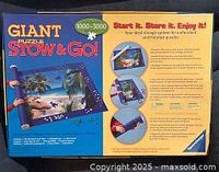 Back of box detailing components and capacity 1000–3000 pieces