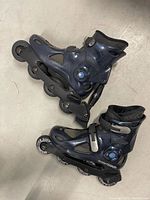 Full view of both inline skates side by side