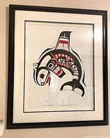 Full view of framed print showing artwork and frame