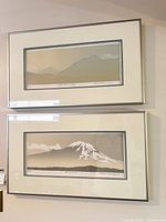 Both framed prints hanging, showing overall appearance