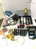 All items laid out on white background