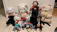Group shot of all plush items arranged together
