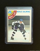 Front view of Borje Salming OPC card in sleeve