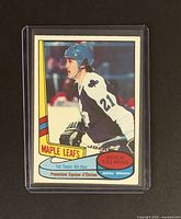 Front of Borje Salming O-Pee-Chee All-Star card in sleeve