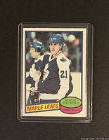 Front of Borje Salming 1980-81 OPC card in sleeve