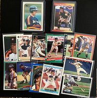 Fronts of all 14 Craig Biggio cards
